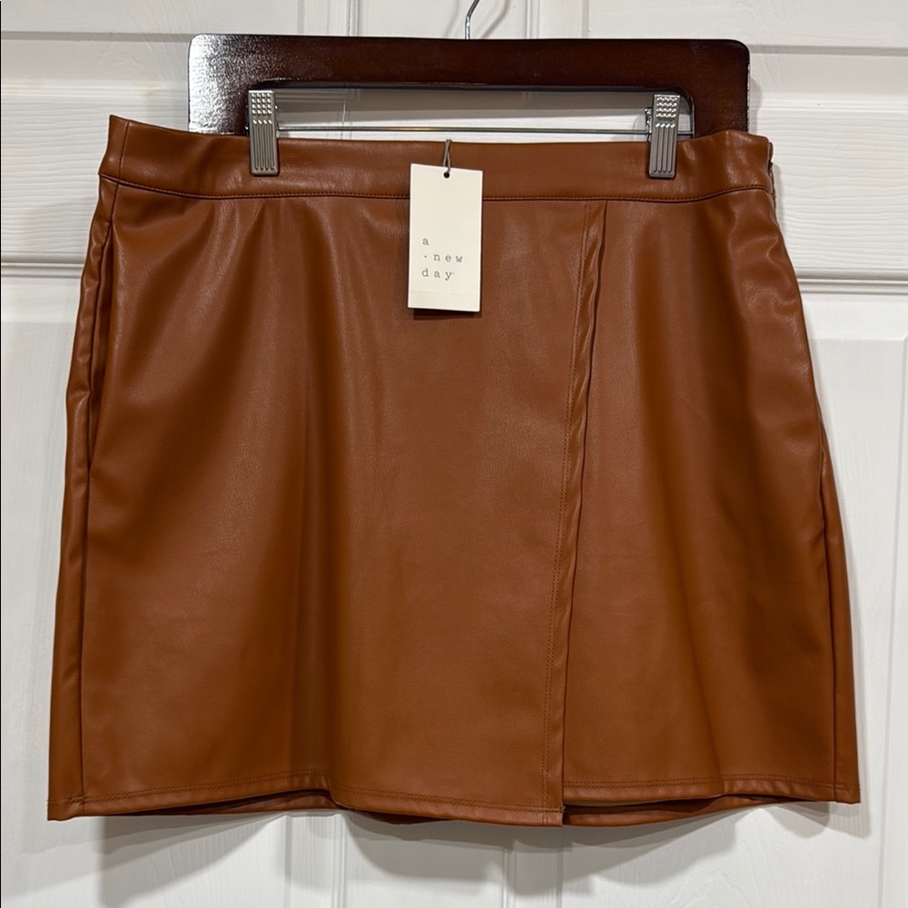 A New Day Brown A-Line Mini Skirt